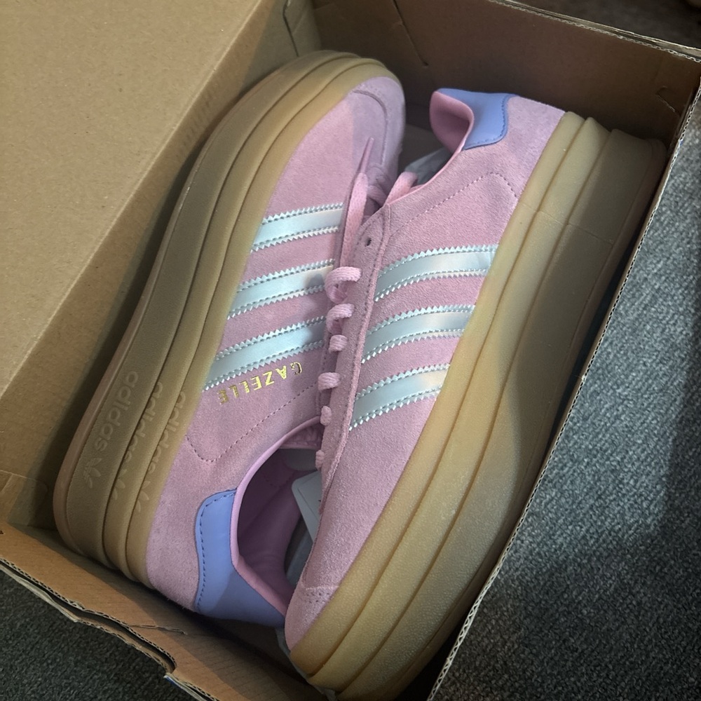 Adidas Women's Pink Suede Sneakers